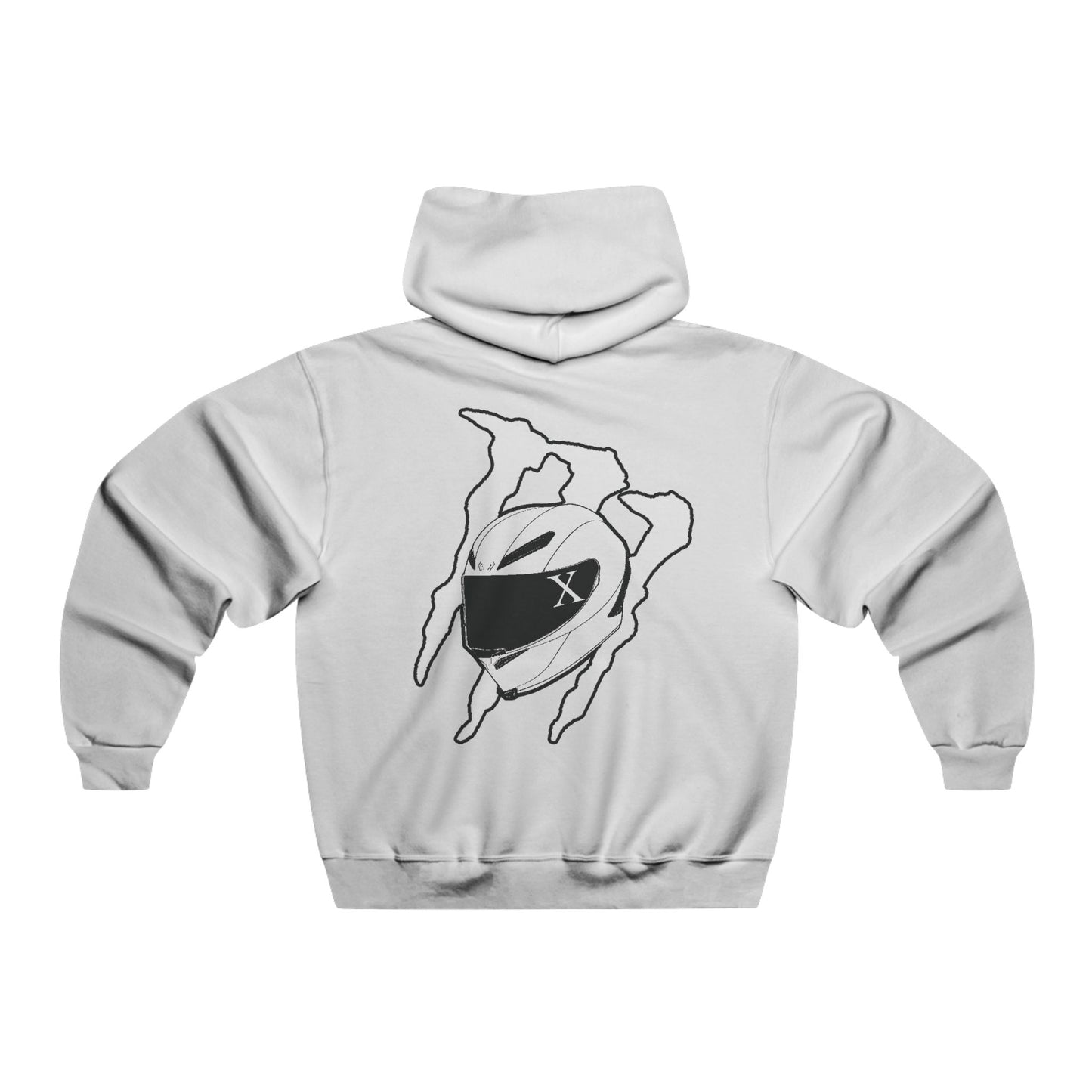 Chaos Monster Helmet Hoodie WHITE