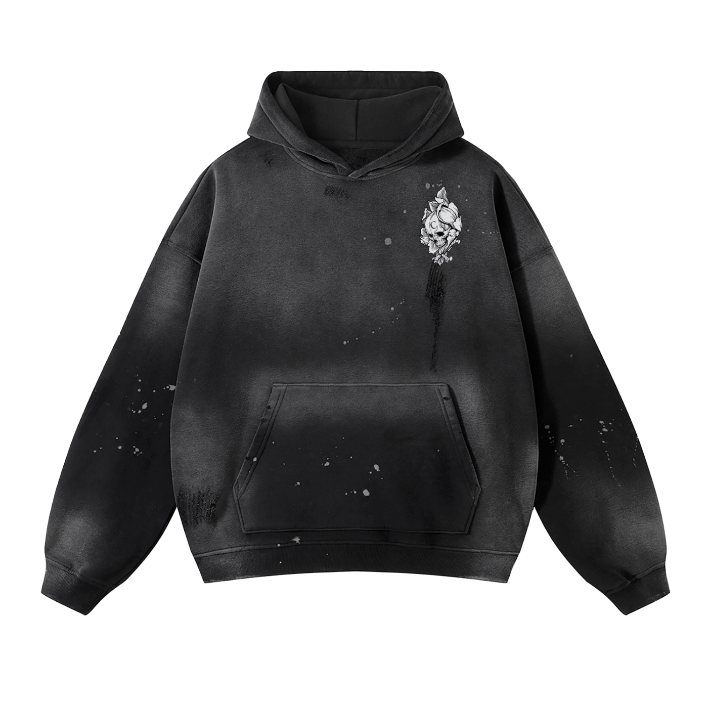 Washed NORDIC OWL Hoodie