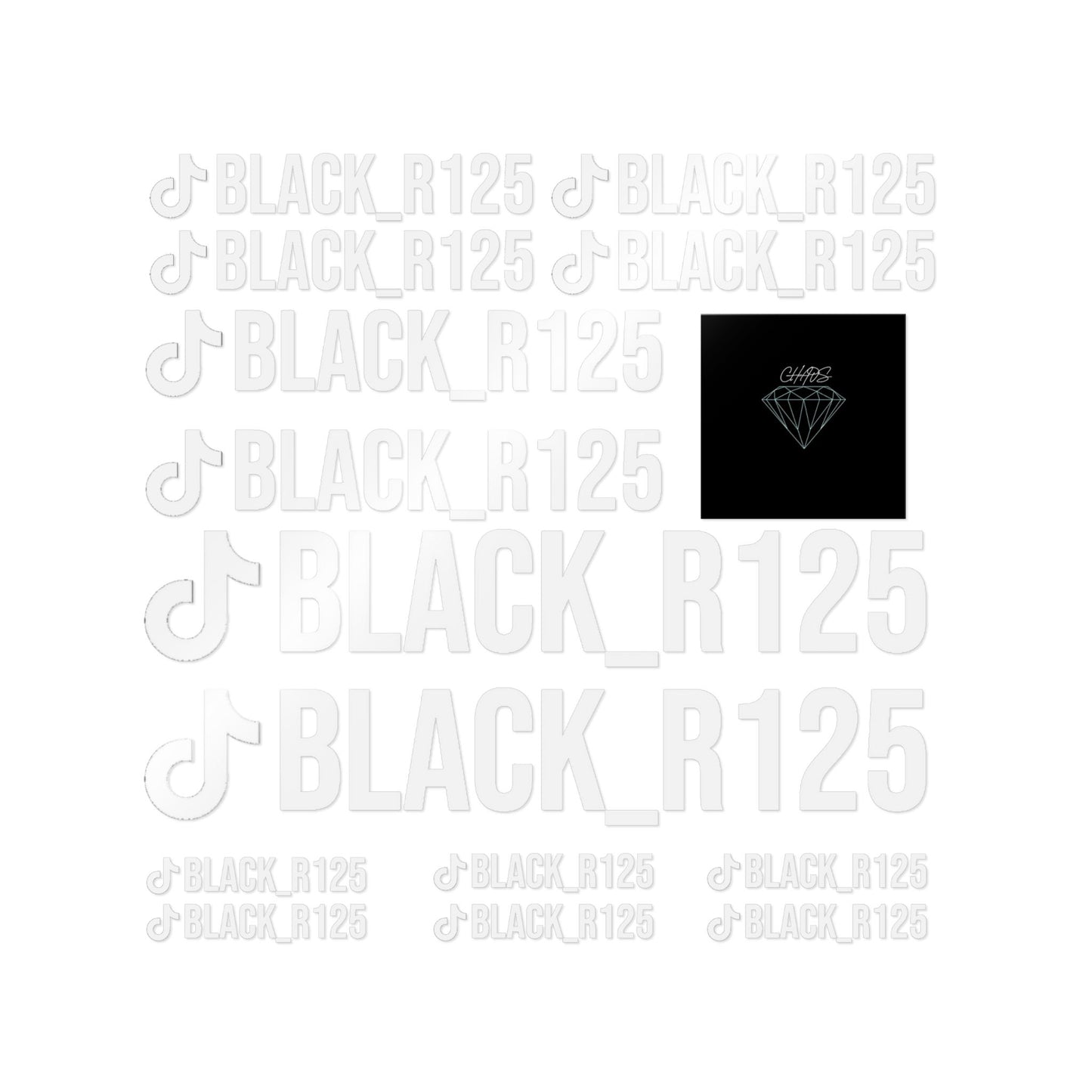 BLACK_R125 Die-Cut Decals