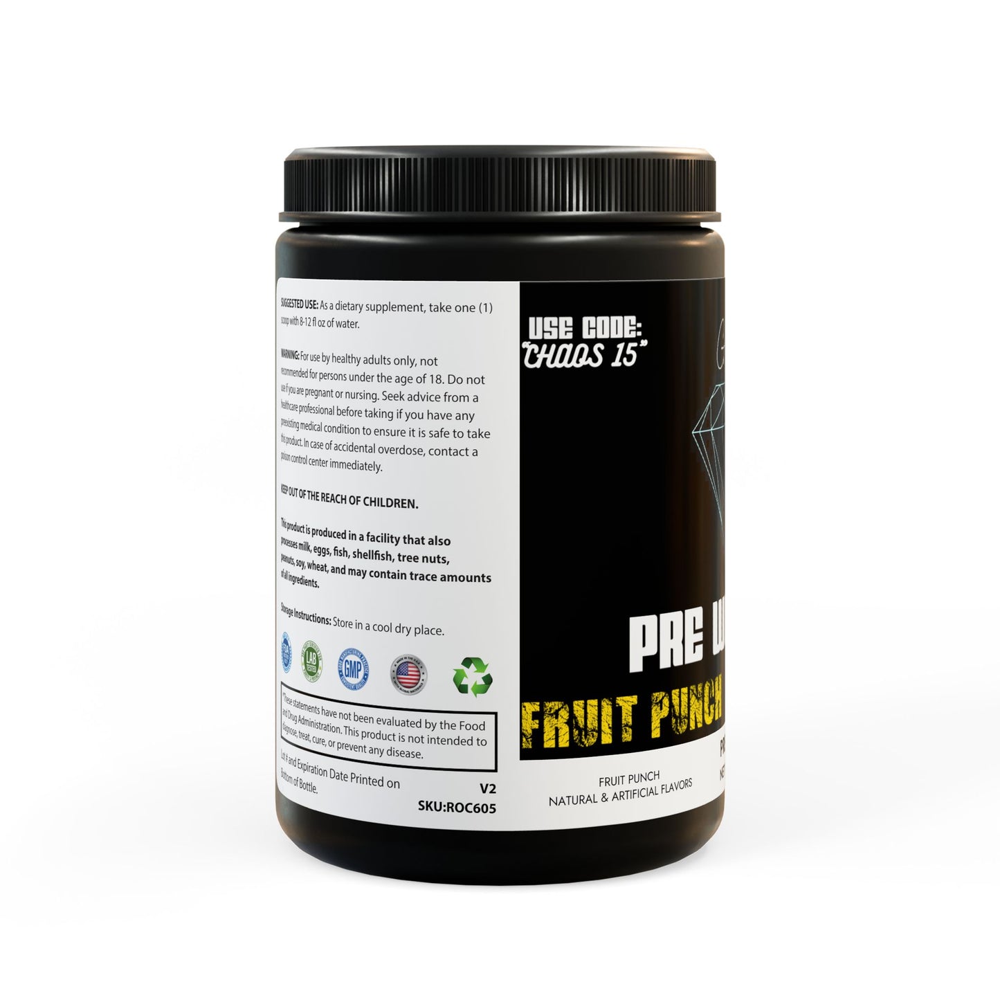 Fruit Punch Pre-Workout Supplement