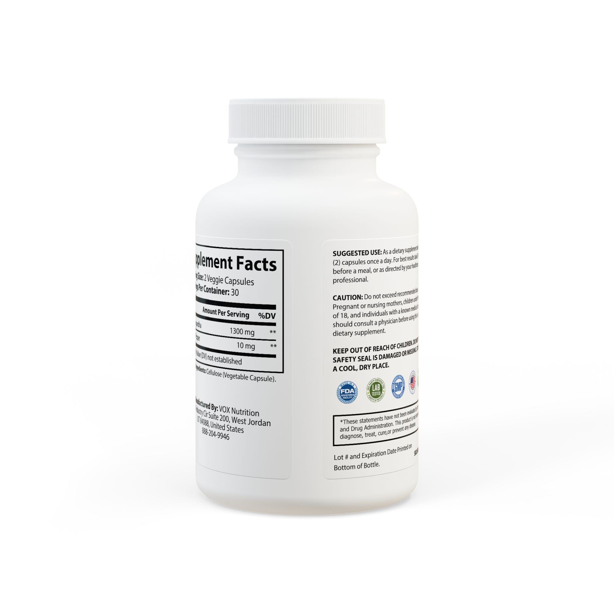 Ashwagandha & Black Pepper Supplement