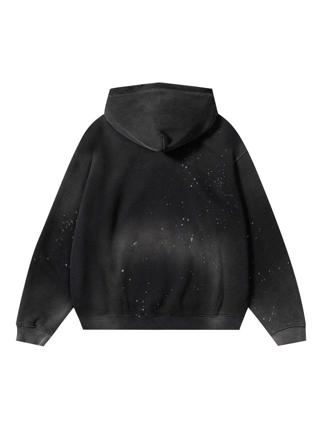 Vintage Wash Frayed Fleece Hoodie