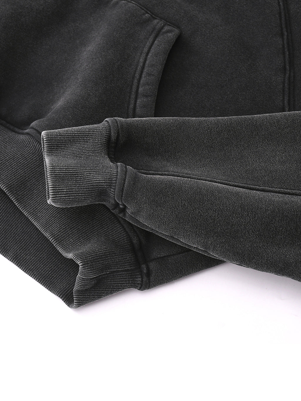 Cropped Zip-Through Hoodie