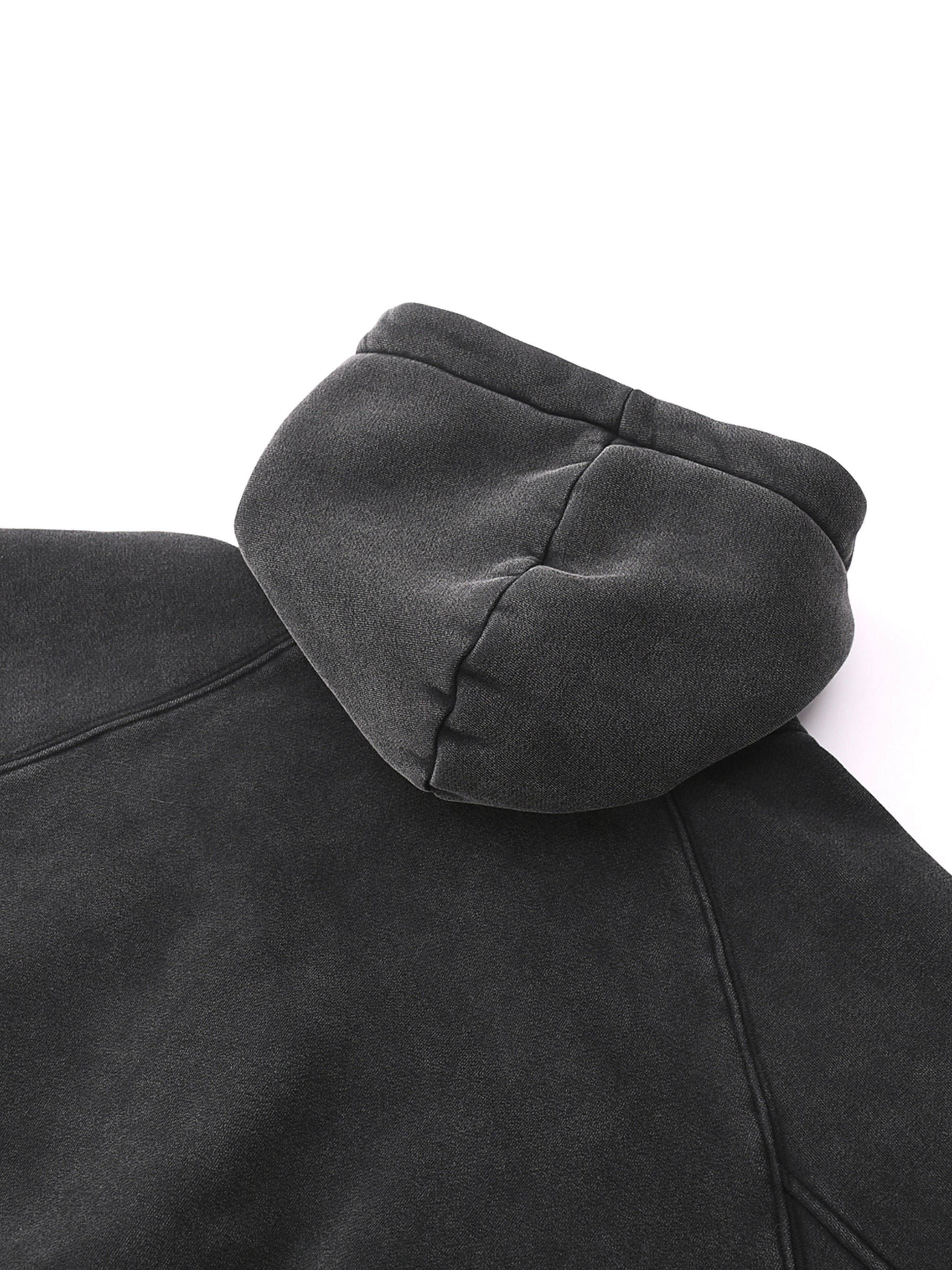 Cropped Zip-Through Hoodie