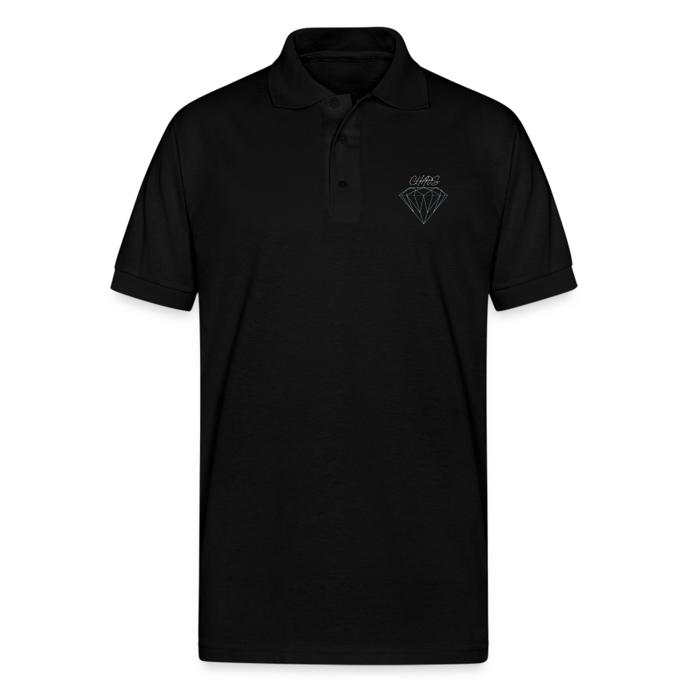 Unisex Diamond Chaos Polo - black