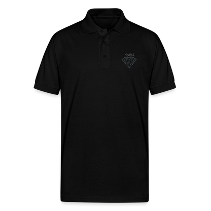 Unisex Diamond Chaos Polo - black