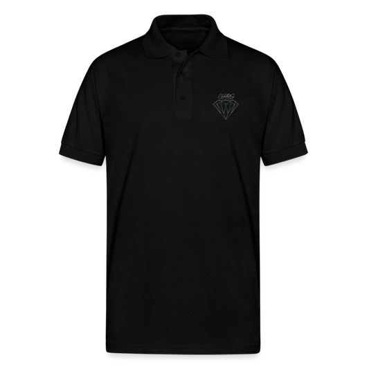 Unisex Diamond Chaos Polo - black