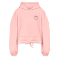 Women’s Cropped Chaos Diamond Hoodie - light pink