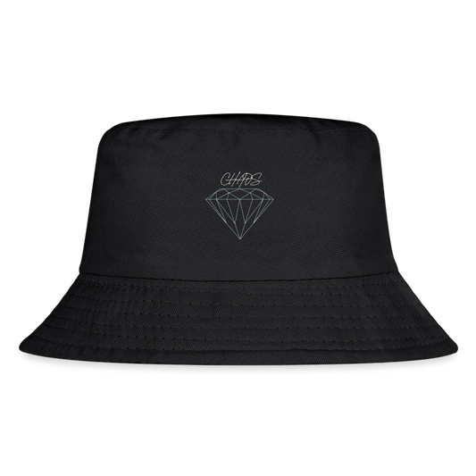 Kid's Diamond Chaos Bucket Hat - black