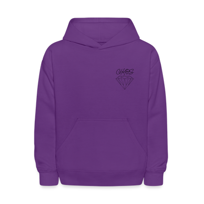 Kids' Diamond Chaos Hoodie - purple