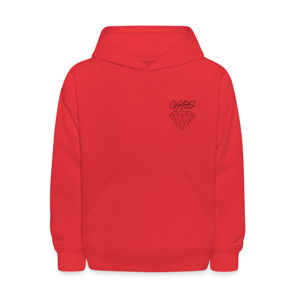 Kids' Diamond Chaos Hoodie - red