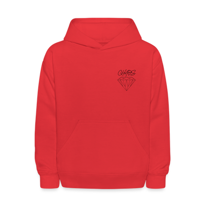 Kids' Diamond Chaos Hoodie - red