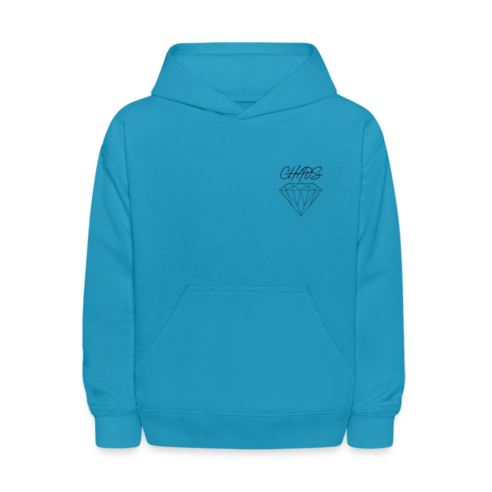 Kids' Diamond Chaos Hoodie - turquoise