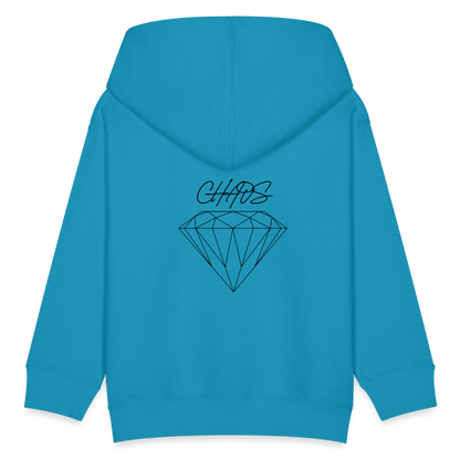 Kids' Diamond Chaos Hoodie - turquoise