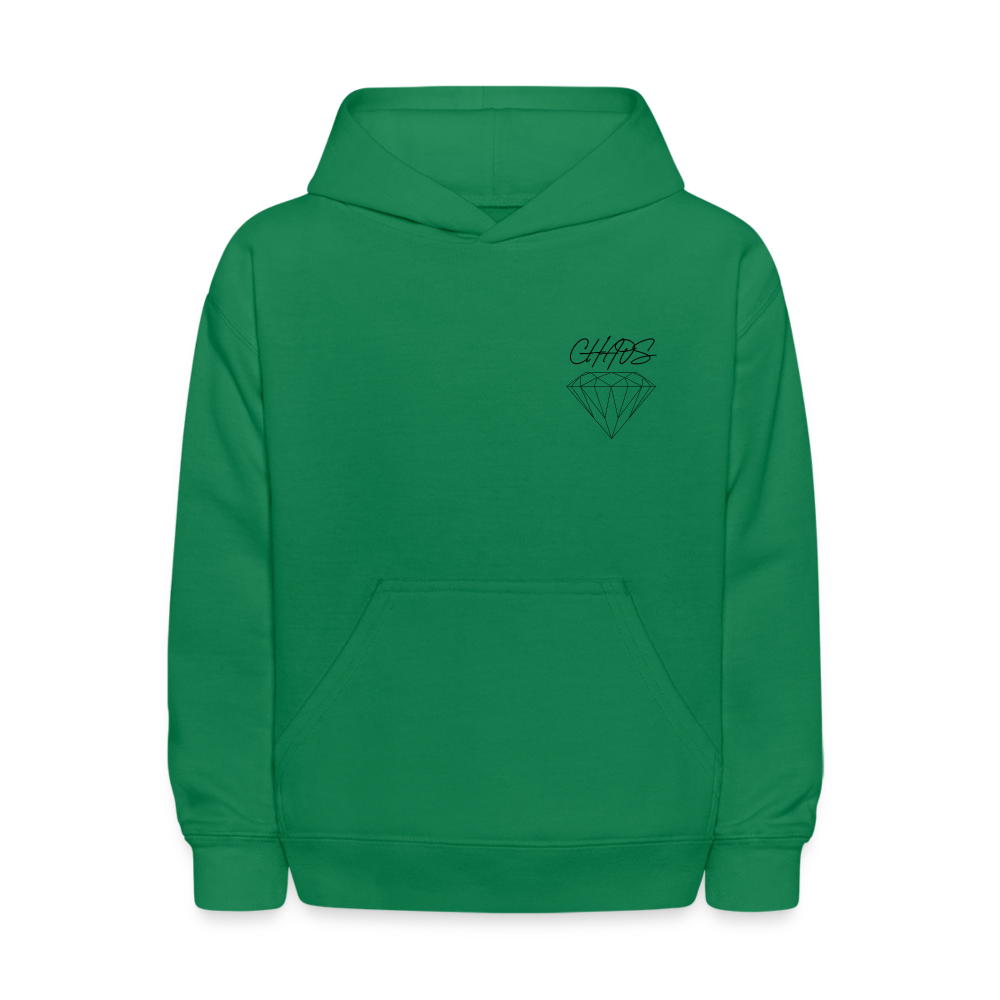 Kids' Diamond Chaos Hoodie - kelly green