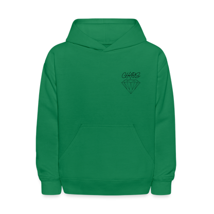 Kids' Diamond Chaos Hoodie - kelly green