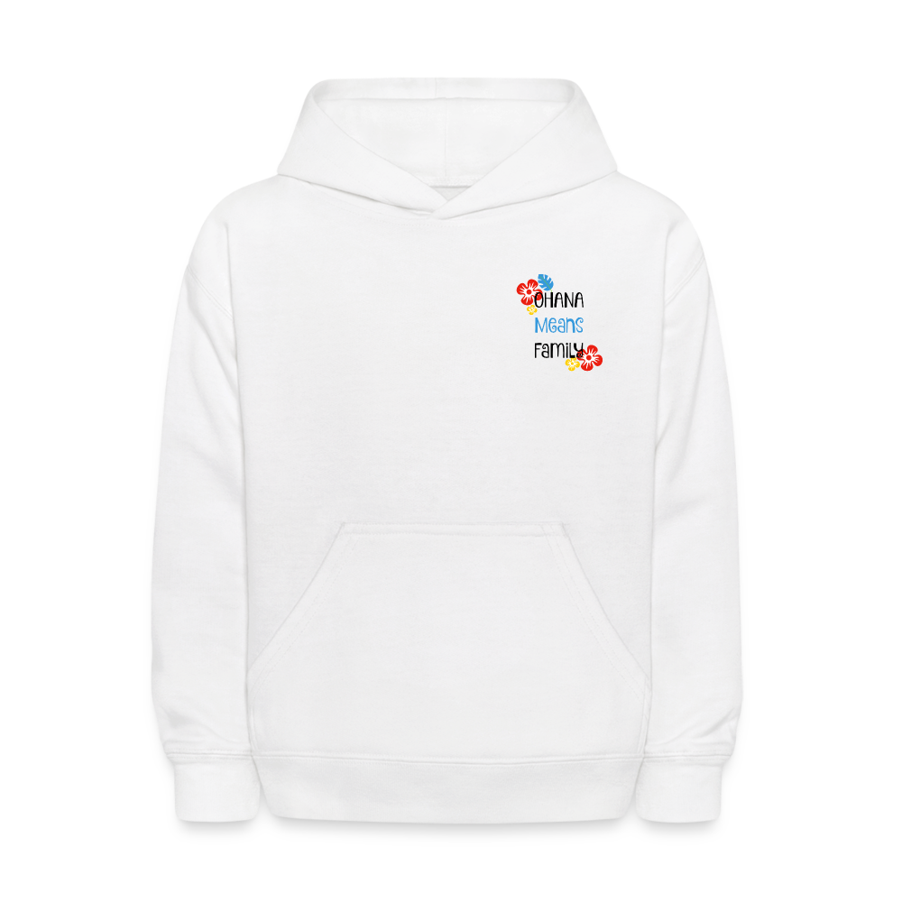 Kids' Stitch & Angel Hoodie - white