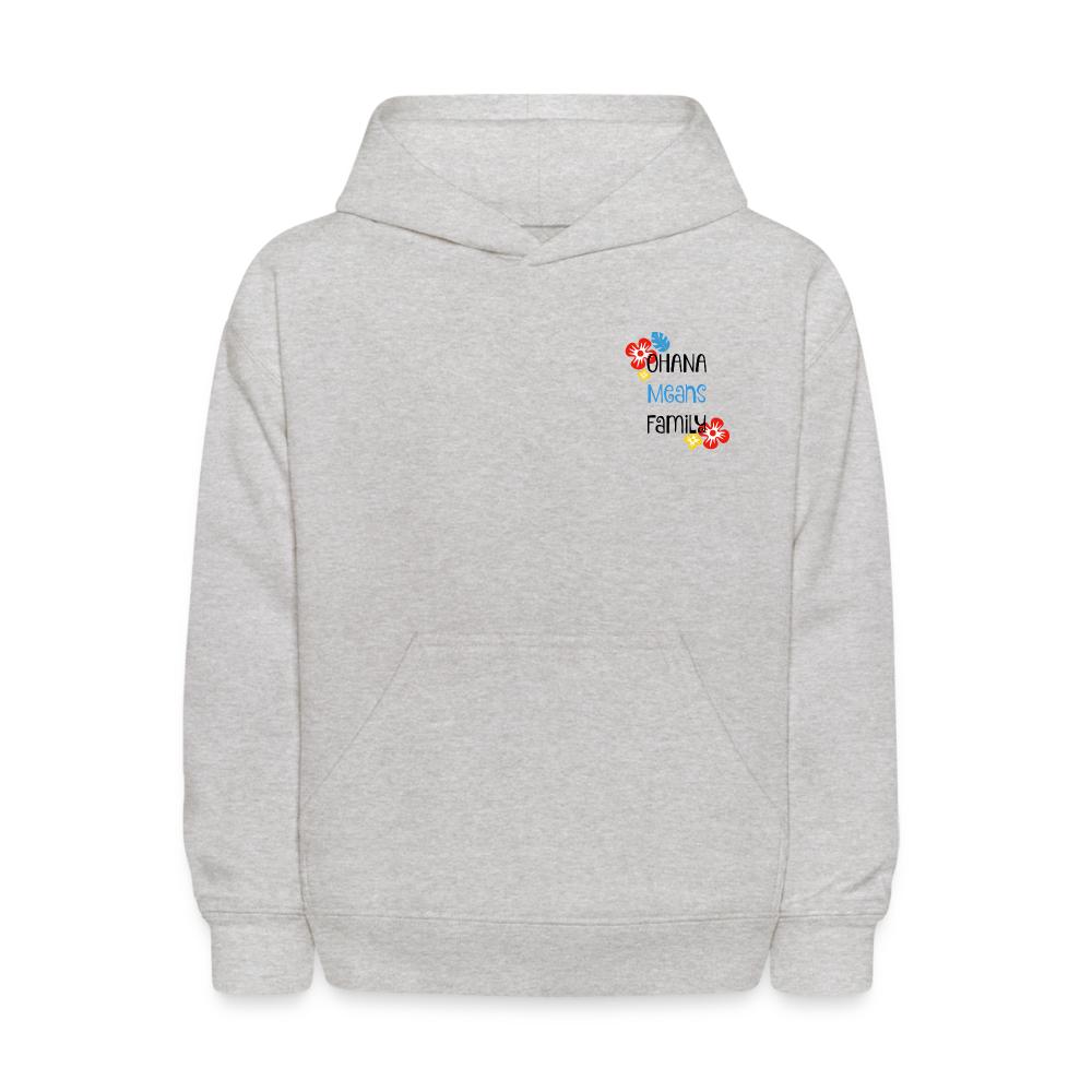 Kids' Stitch & Angel Hoodie - heather gray