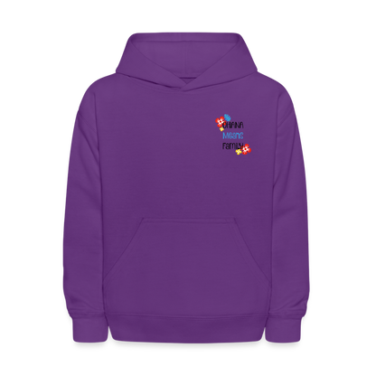 Kids' Stitch & Angel Hoodie - purple